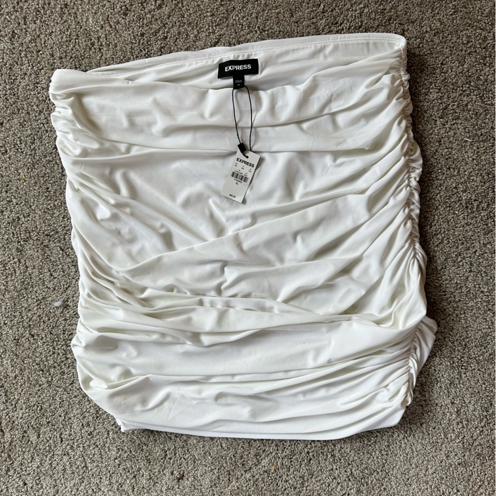 Tube Ruched Mini Skirt